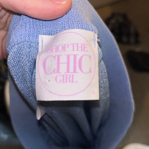 Rhinestone Blue Pants - Picture 3 of 3